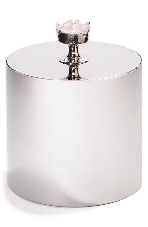 Anna New York Gemstone Hospitality Ice Bucket In Silver