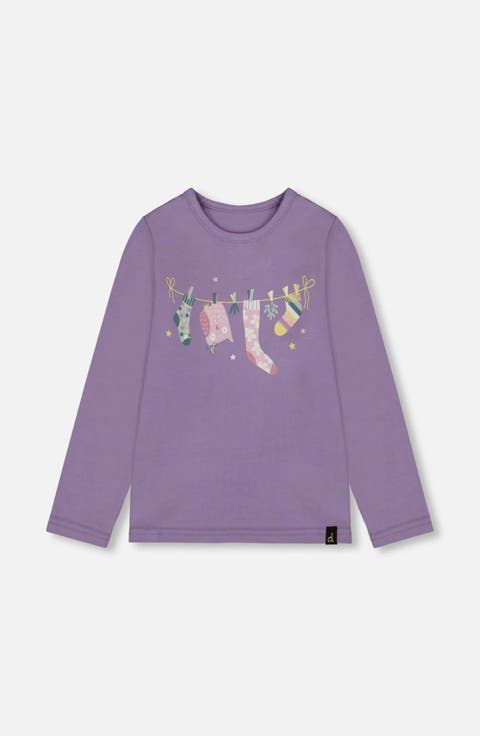 Organic Cotton Jersey Top with Owl (Baby)