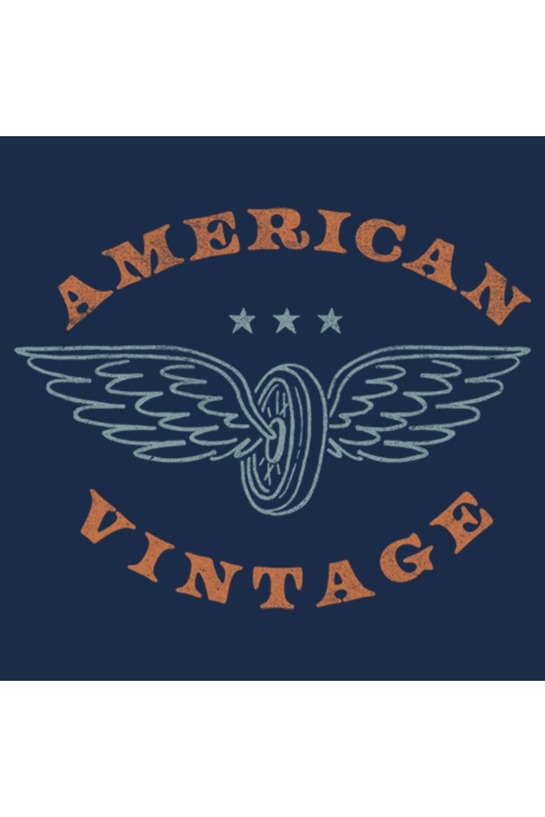 Men's Lost Gods American Vintage  Graphic T-Shirt, Alternate, color, Navy Blue Heather