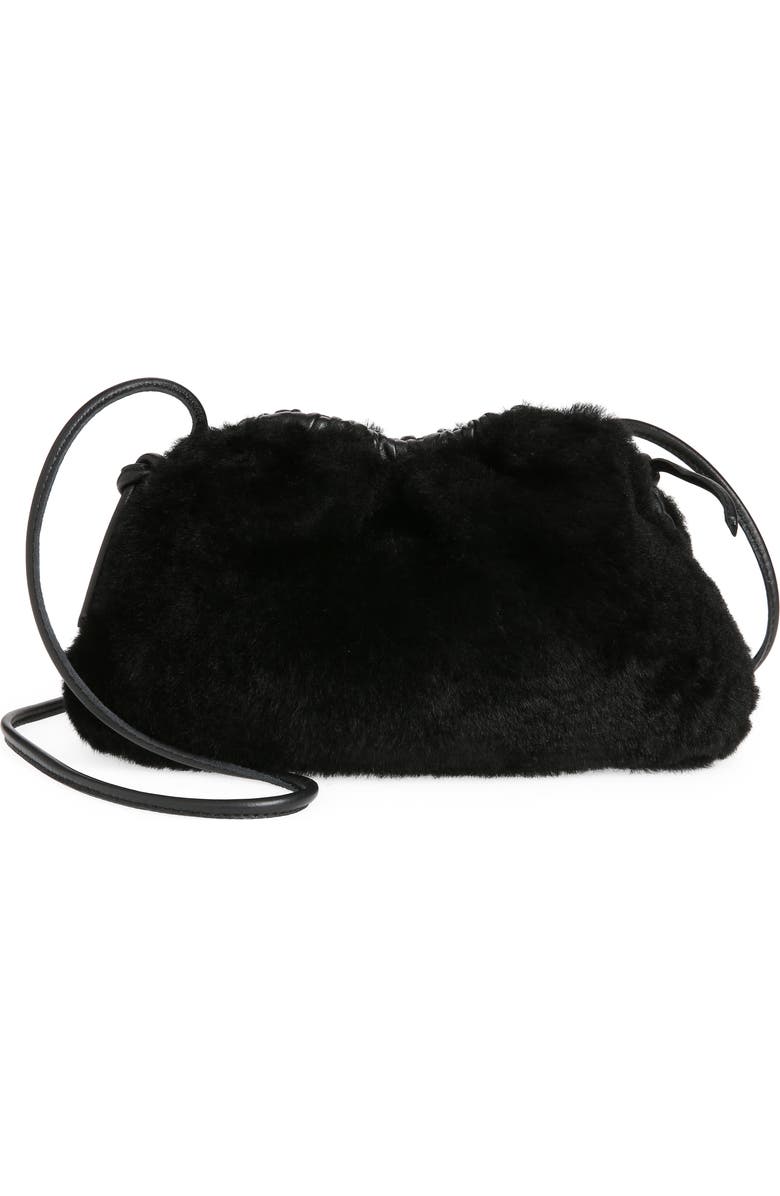Mansur Gavriel Mini Cloud Genuine Shearling Clutch, Main, color,
