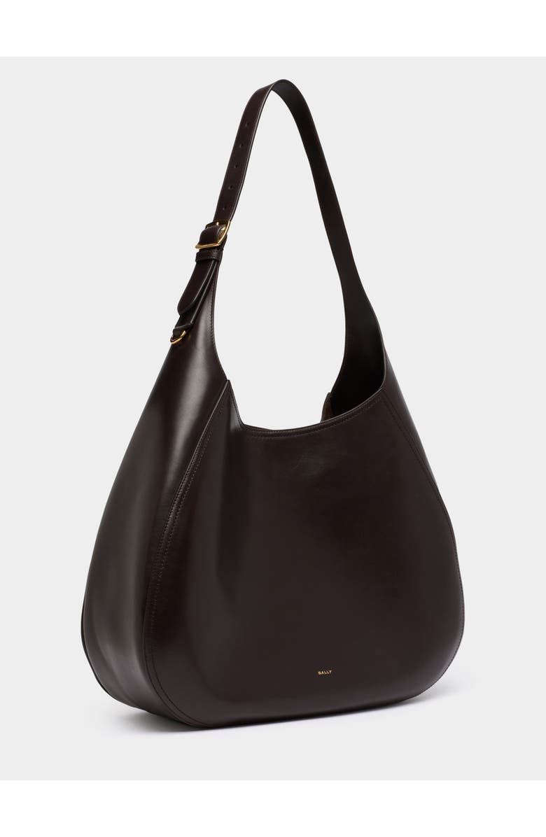 Bally Althea Large Hobo Bag, Alternate, color, Brown