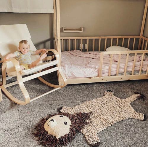 Finn & Emma Finn + Emma Organic Wool Play Mat + Nursery Rug | Lion In Brown