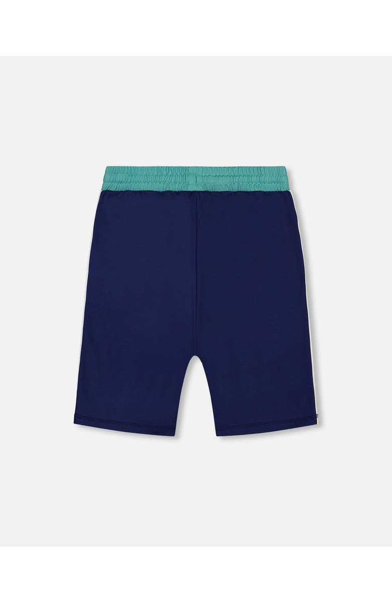 Deux par Deux Little Boy's Athletic Shorts Blue, Alternate, color,