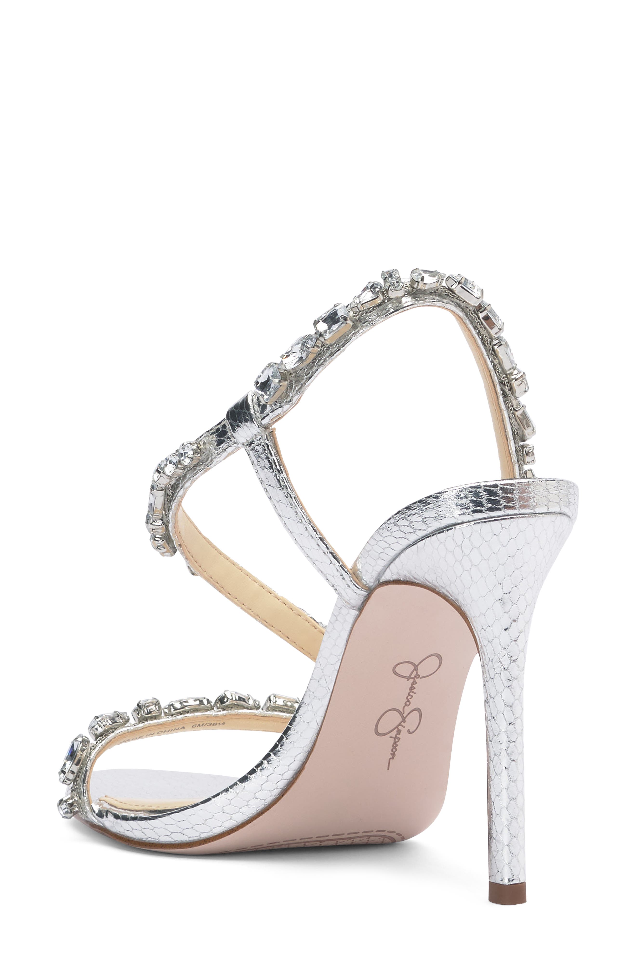 Jessica Simpson Jaycin Sandal, Alternate, color, Silver/ Clear Mtsnkp