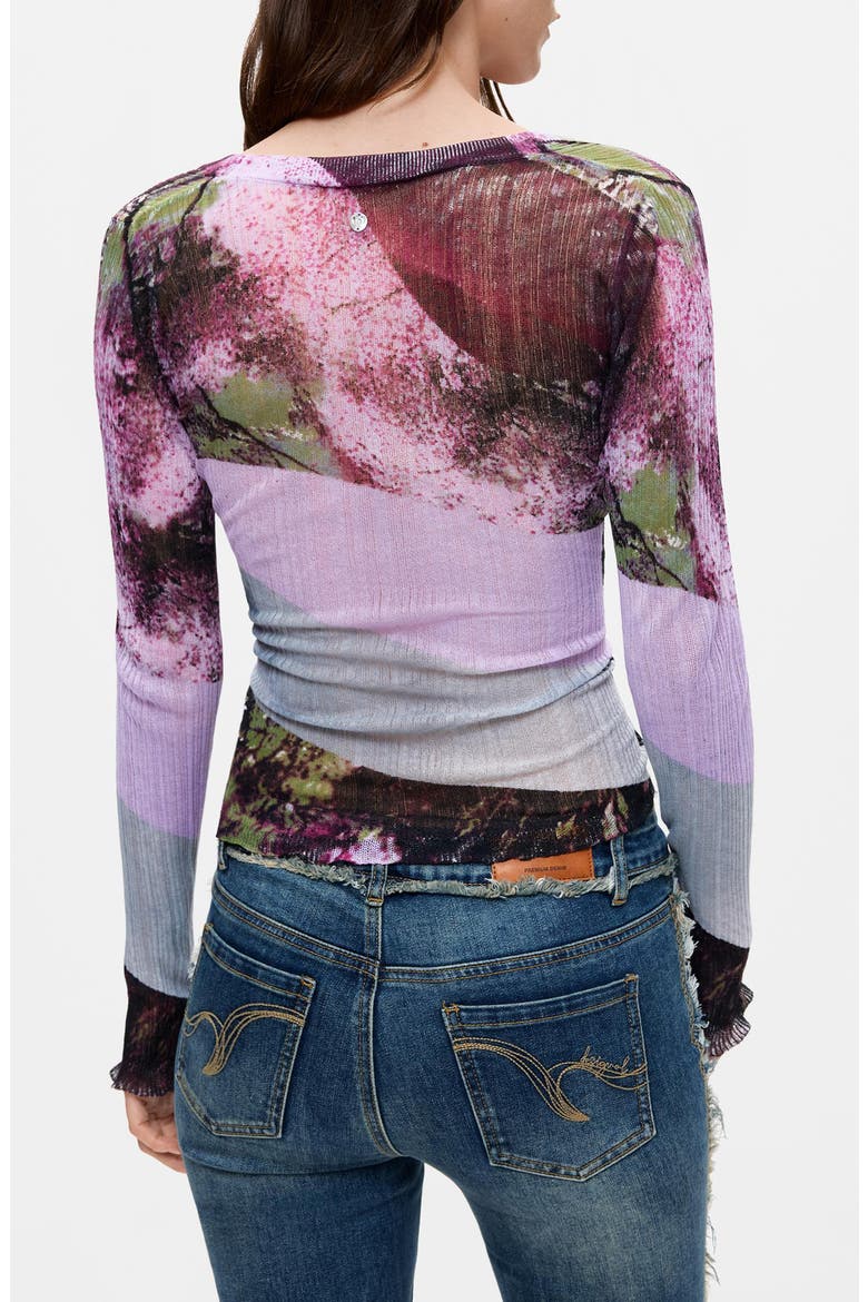 Thin Gauge Cardigan, Alternate, color, PINK
