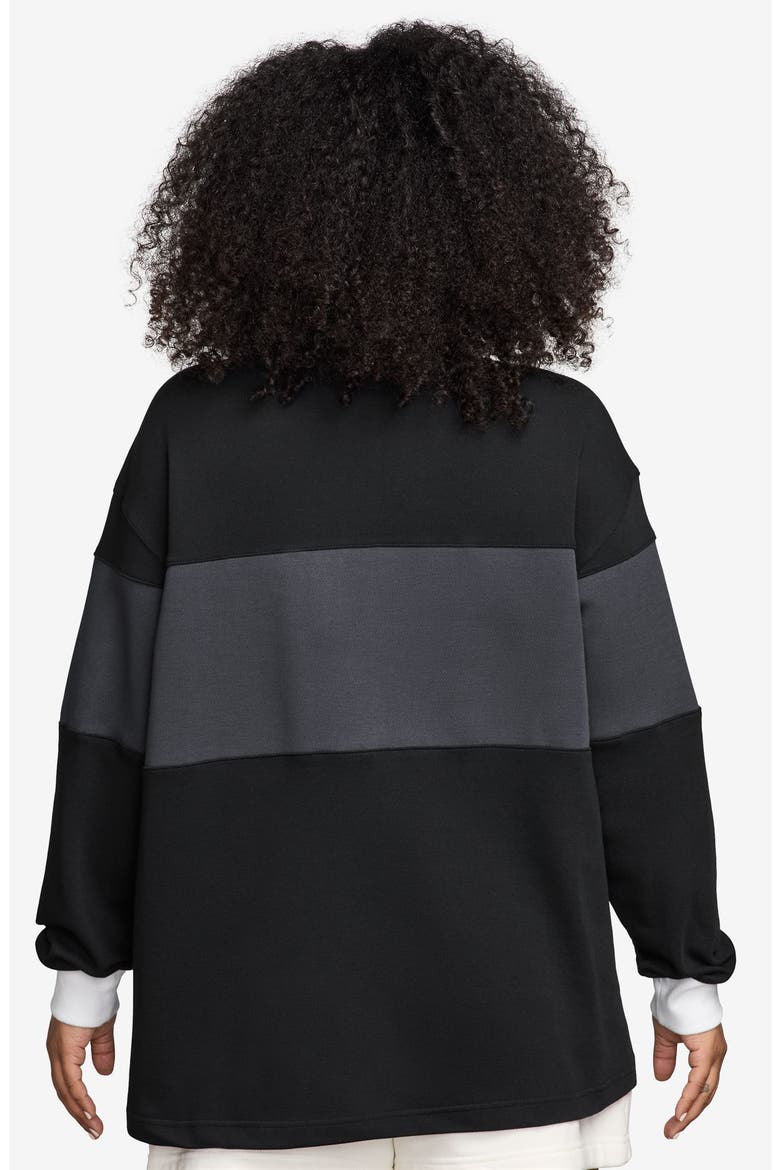 NSW Street Long Sleeve GFX Polo, Alternate, color, 010 BLACK/SAIL