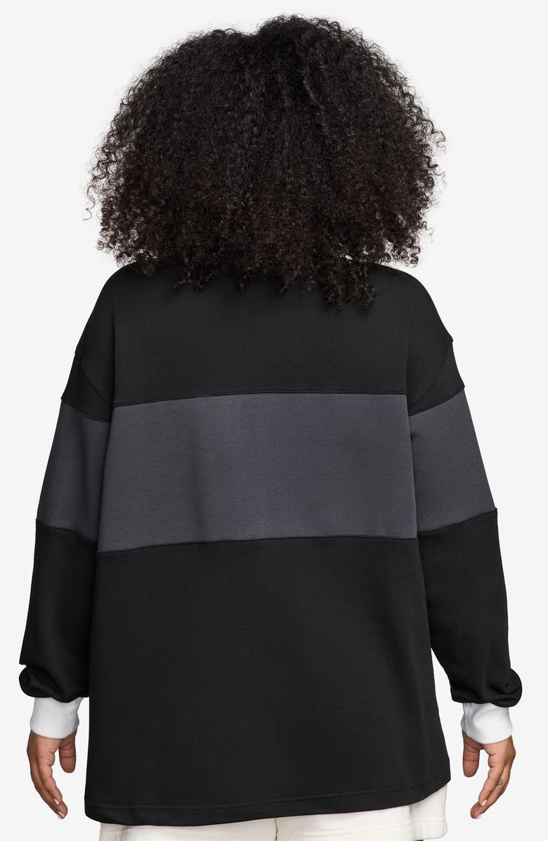 Nike NSW Street Long Sleeve GFX Polo, Alternate, color, 010 Black/Sail