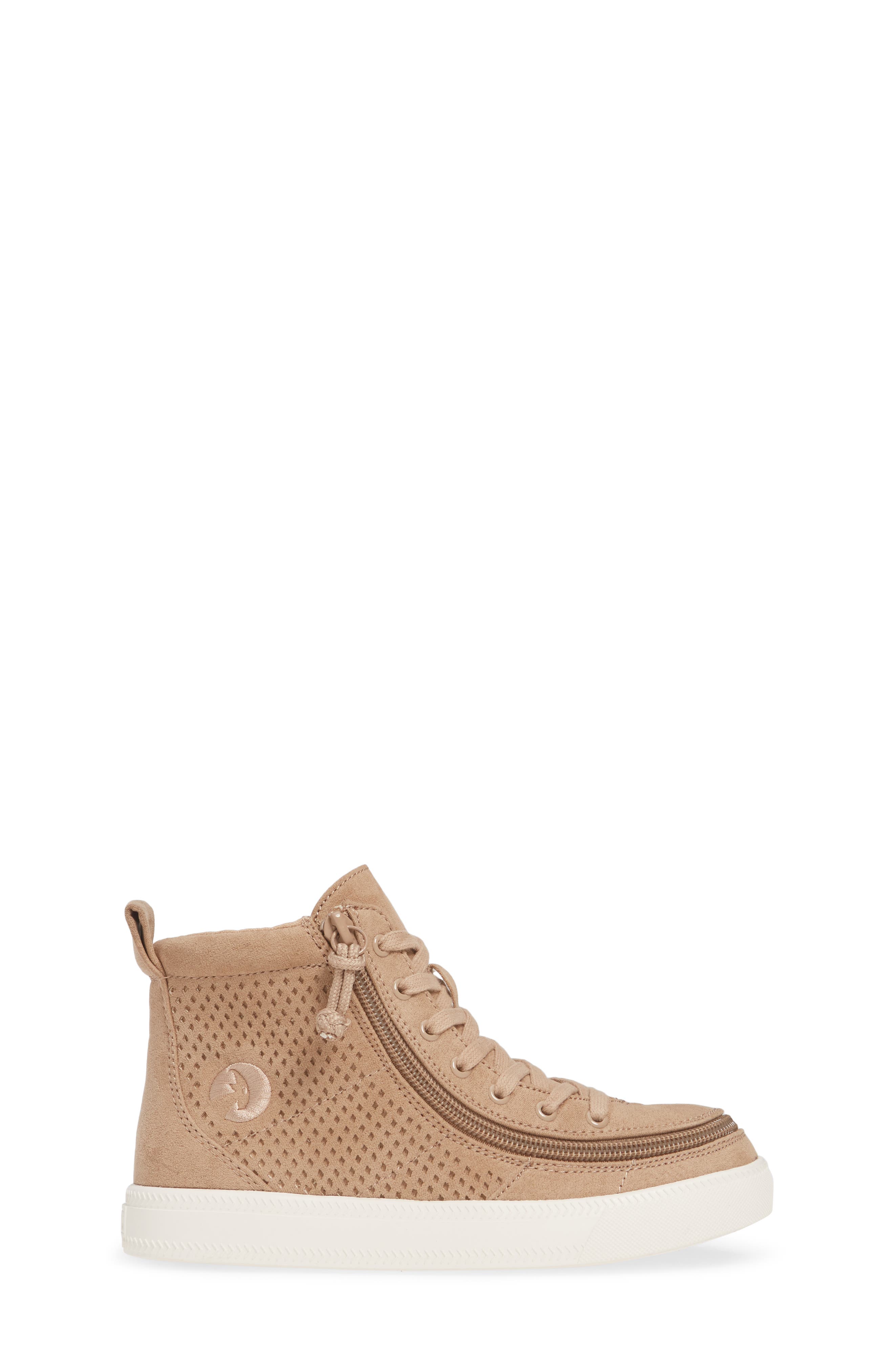 Kids' Classic Lace High Top Sneaker, Alternate, color, TAN PERF