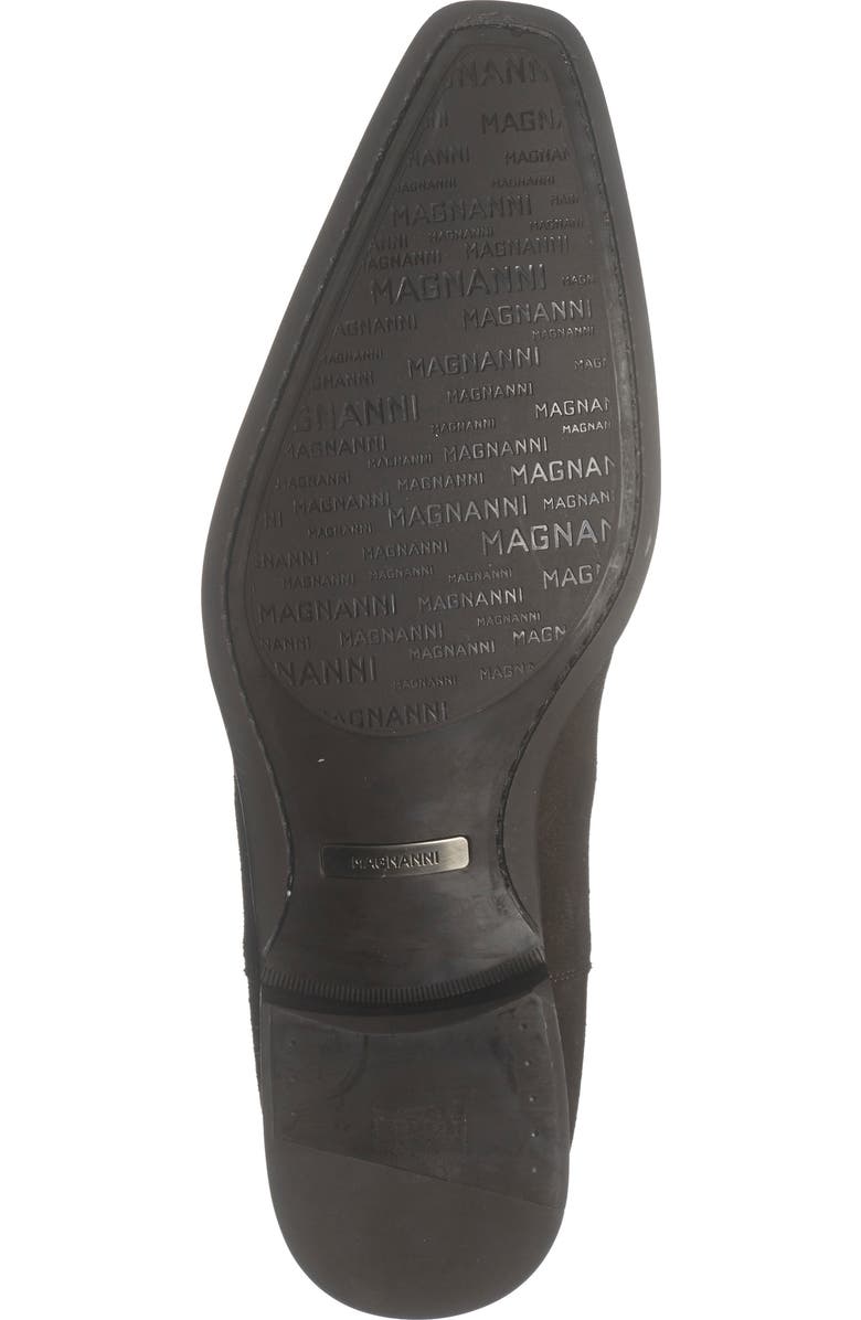 Magnanni Shaw Suede Chelsea Boot, Alternate, color, Brown