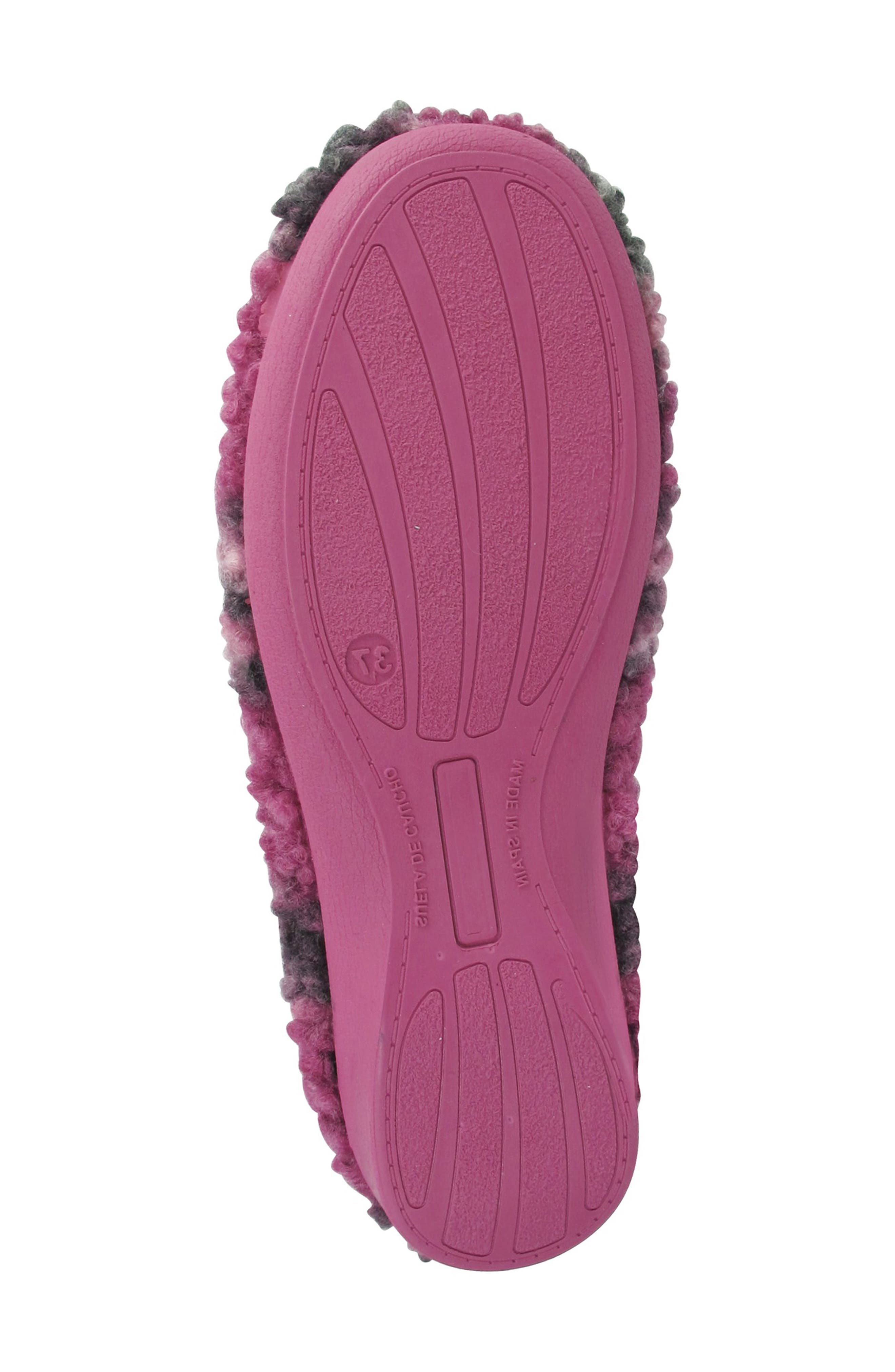 Petunia Boucé Wool Slipper, Alternate, color, RASPBERRY