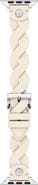 Tory Burch The Miller Braided Leather 20mm Apple Watch® Watchband