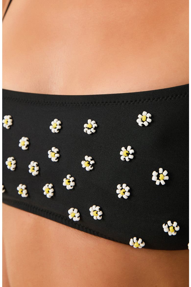 The Daniela Stripe Bikini Top, Alternate, color, NOIR