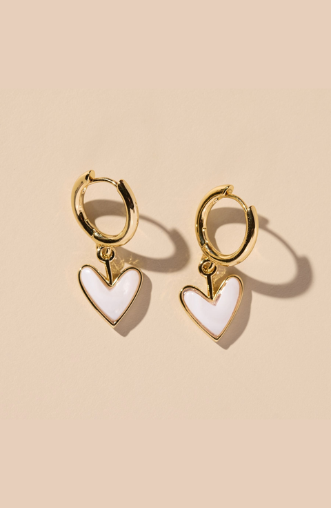 Sweetheart Huggie Earrings