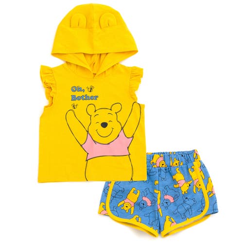 Disney Winnie The Pooh Cosplay Tank Top & Shorts Set In Yellow