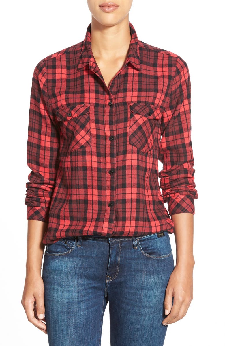 Sanctuary 'Hoyden' Plaid Flannel Shirt, Main, color,
