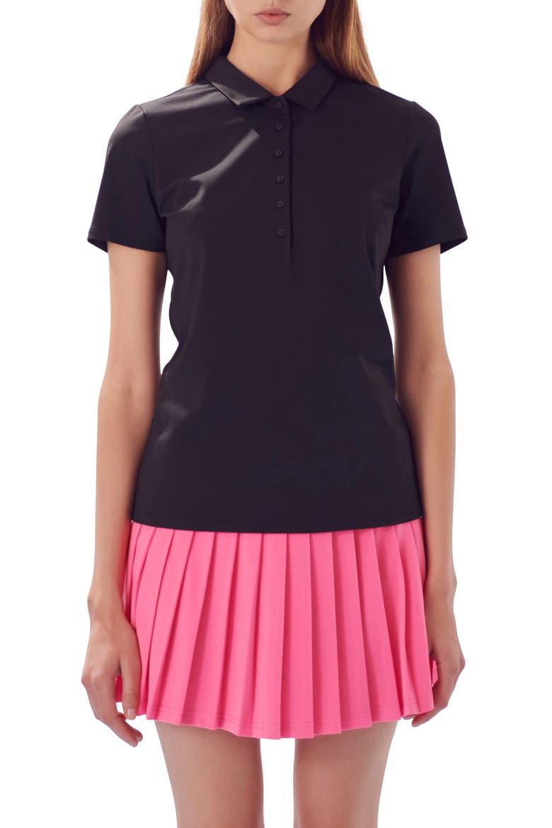 Stretch Polo, Main, color, BLACK