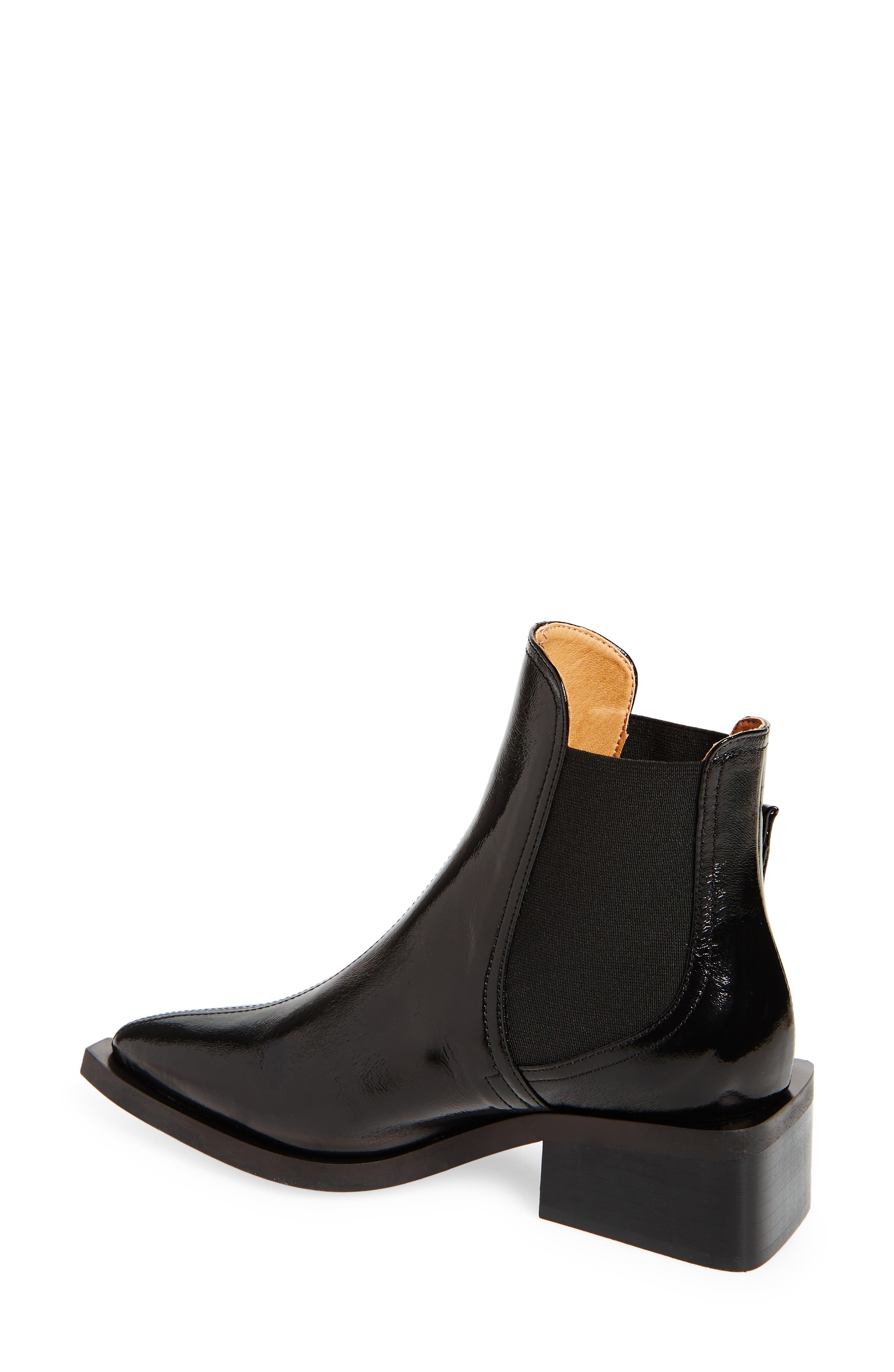 Buckle Chelsea Boot, Alternate, color, BLACK