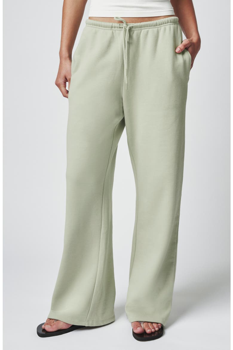 Seam Detail Wide Leg Lounge Pants, Main, color, DESERT SAGE