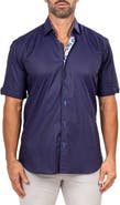 Maceoo Galileo Marty Short Sleeve Cotton Button-Up Shirt