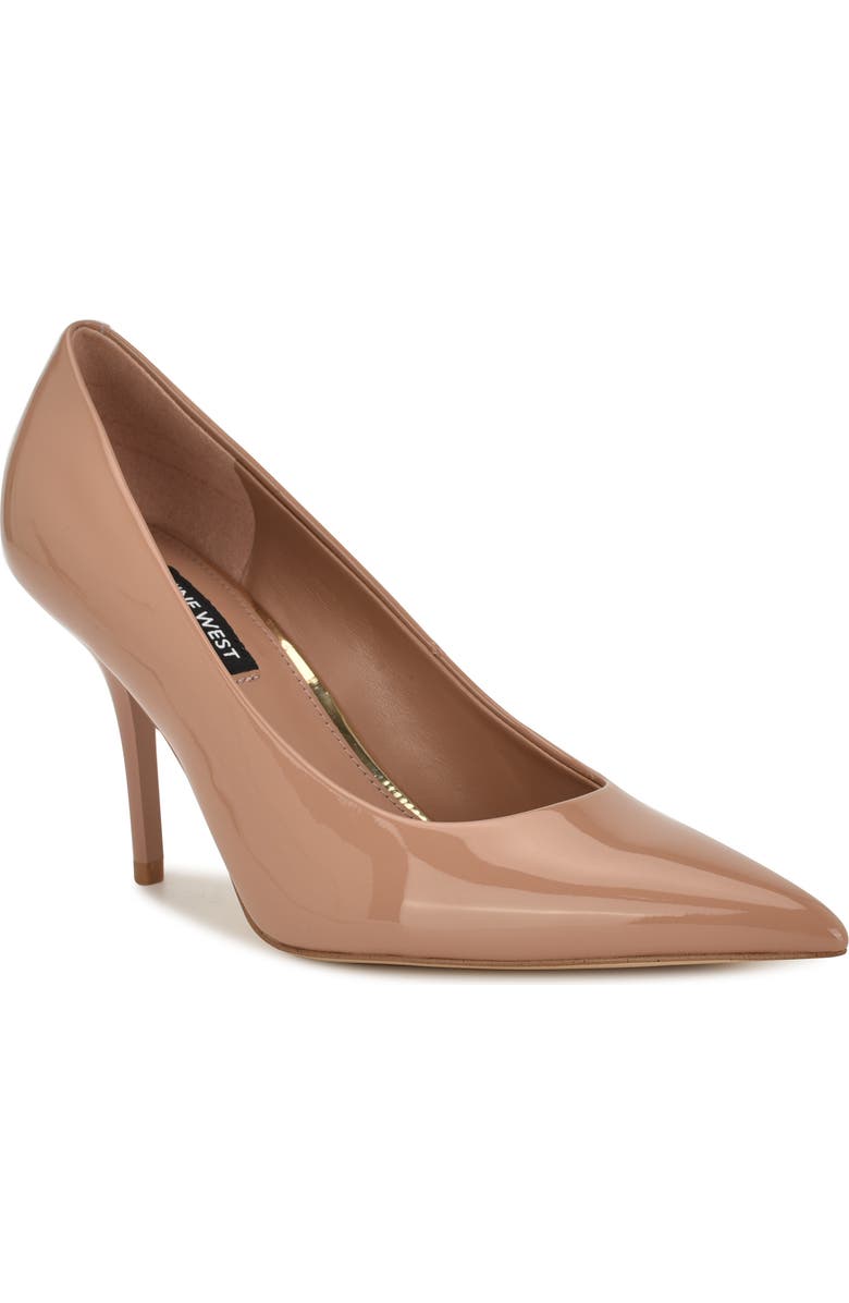 Nine West Princesa Pointed Toe Pump, Main, color, Light Natural