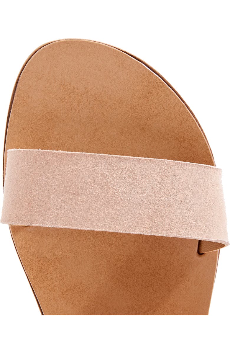 Topshop Happy Suede Sandal, Alternate, color,
