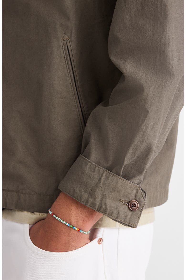 Full Zip Cotton Twill Jacket, Alternate, color, CAPERS