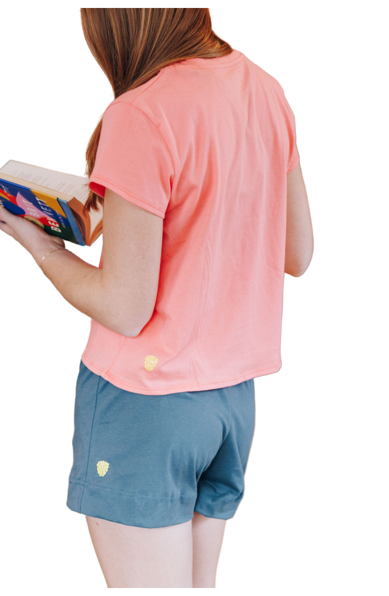 Yellowberry Bliss Cotton Short, Alternate, color, Pebble