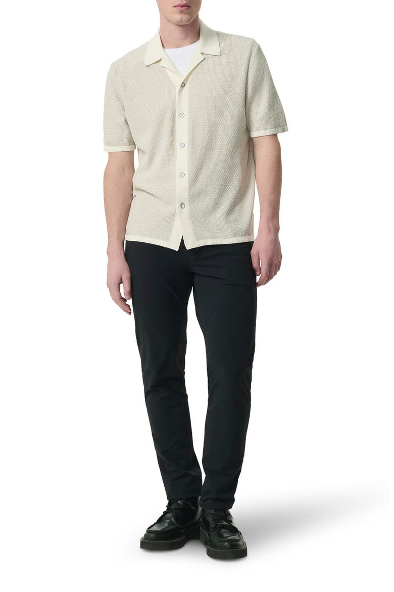 Zigzag Avery Zuma Toweling Camp Shirt, Alternate, color, IVORY