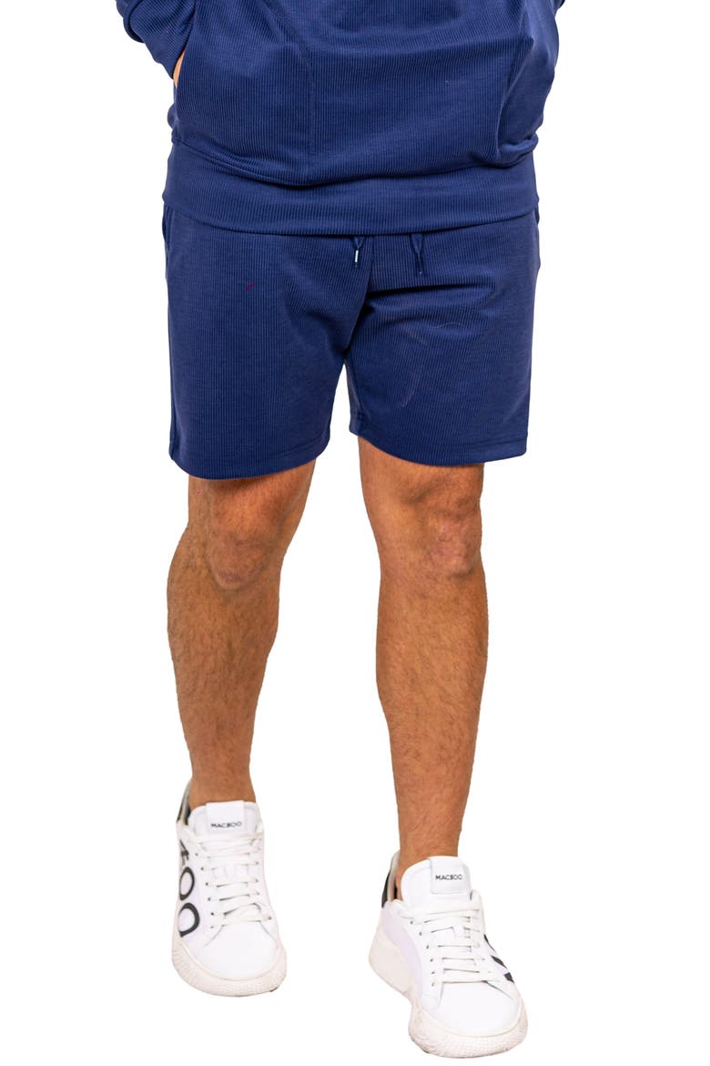 Martha Rib Knit Shorts, Alternate, color, BLUE