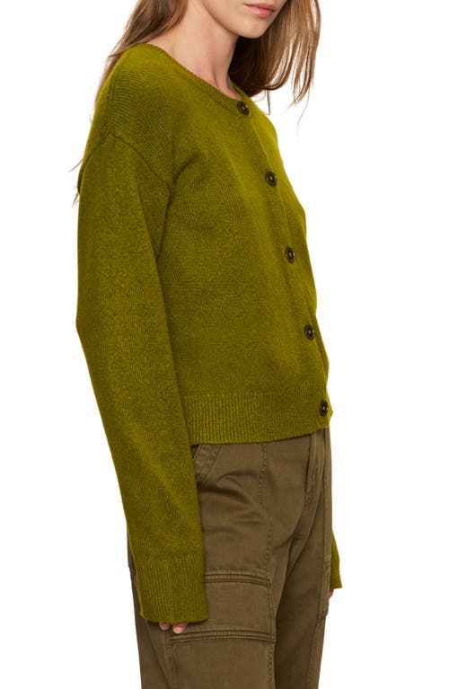 Sanctuary Must-have Crew-neck Cardigan Sweater In Green