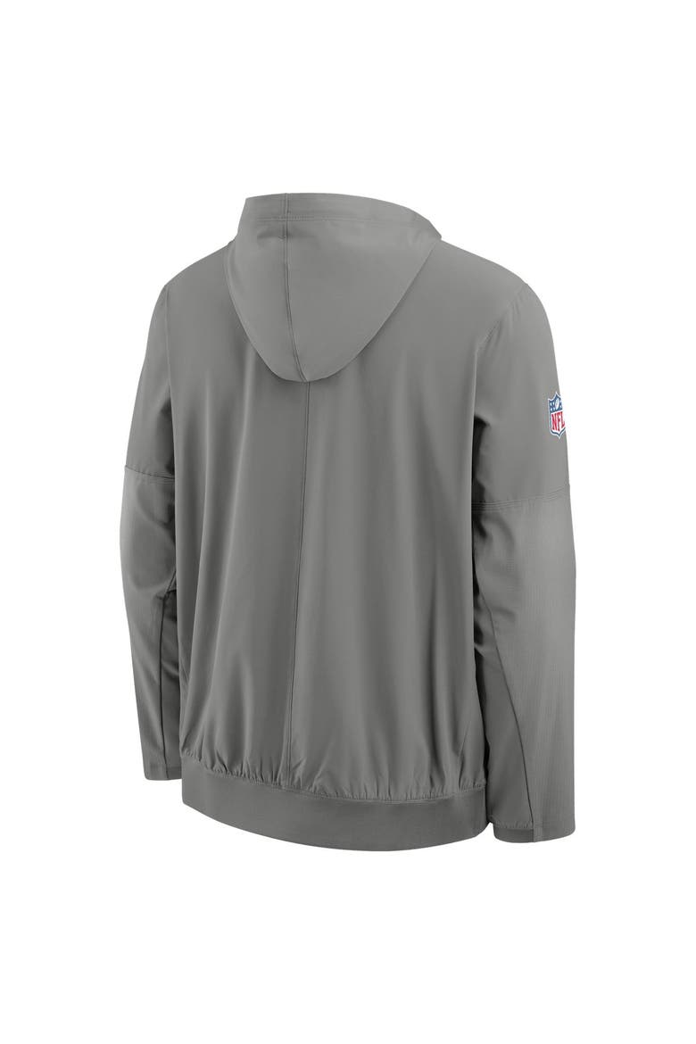 Men's Nike Gray Buffalo Bills Sideline Broken Rules Alternate Anorak Half-Zip Hooded Jacket, Alternate, color, Gray