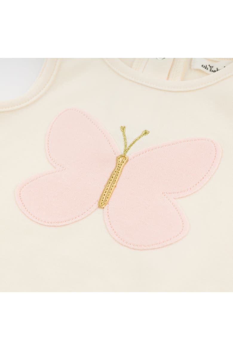Butterfly Pink Terry with Gold Bubble, Alternate, color, Milk