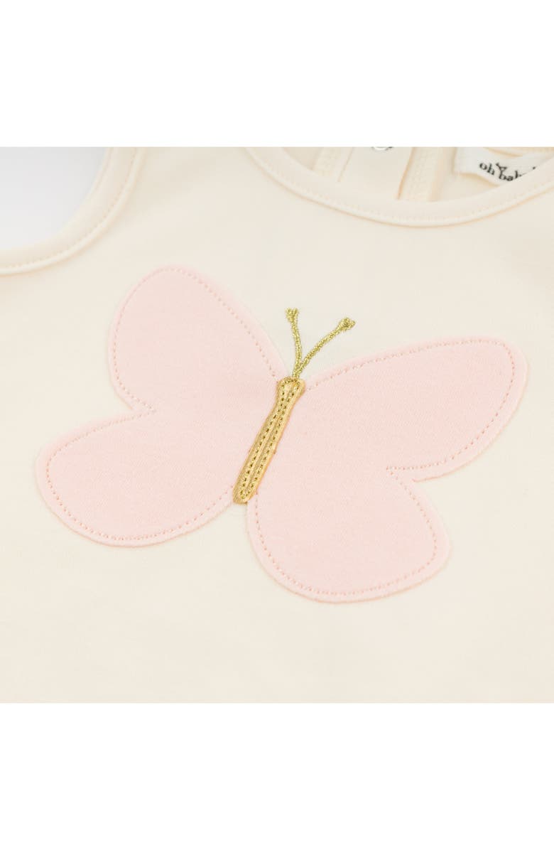 oh baby! Butterfly Pink Terry with Gold Bubble, Alternate, color, Milk