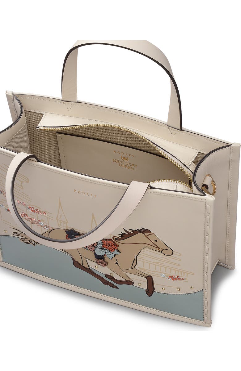 Radley Kentucky Derby Spring 2026 Small Ziptop Satchel Bag, Alternate, color, Salt
