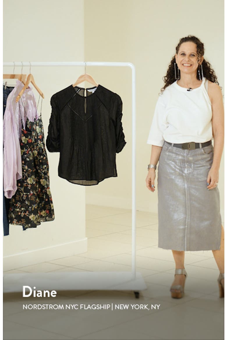 Bryce Pintuck Ruched Sleeve Top video