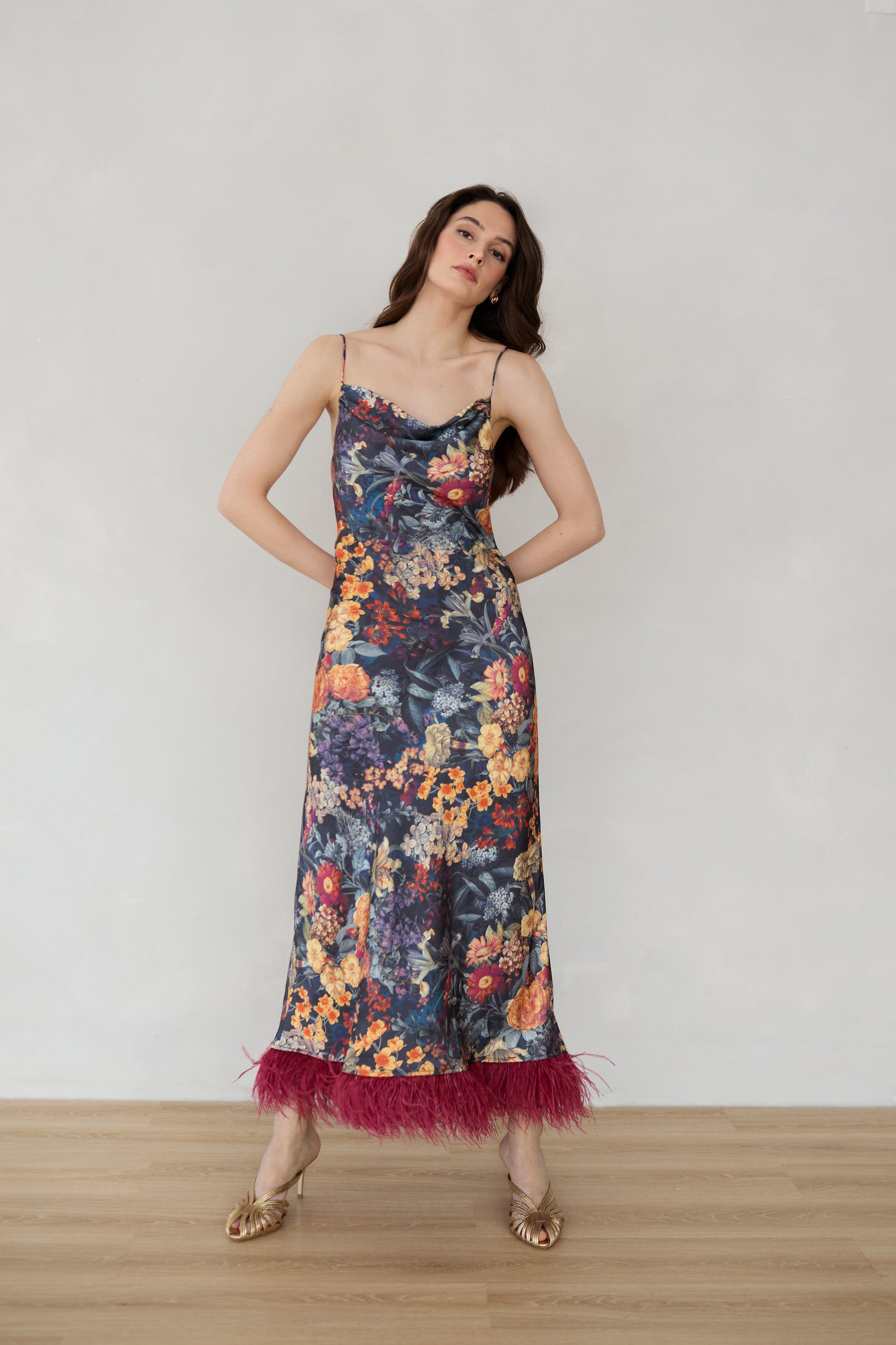 Mila Botanica Silky Feather Dress - image 2