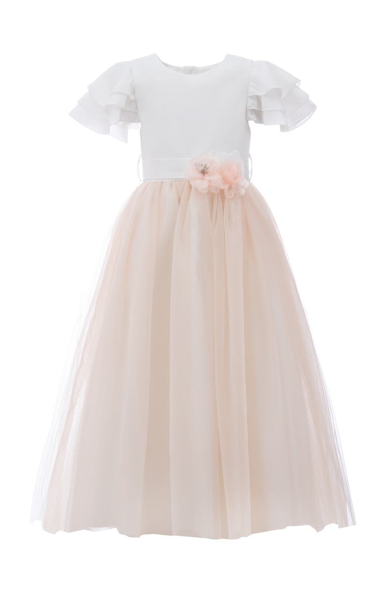 Tulleen Almeria Dress, Main, color, White