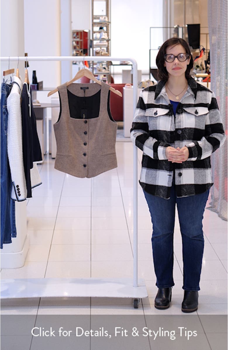 Mariana Glen Plaid Stretch Wool Vest, sales video thumbnail