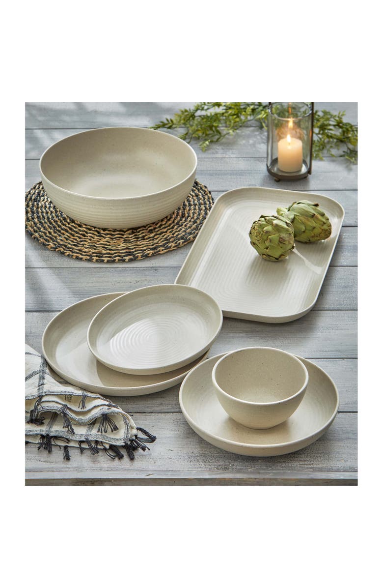 tag Cream Brooklyn Melamine Butter Bread Plate Dishwasher Safe, Alternate, color, Beige