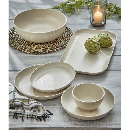 Tag Cream Brooklyn Melamine Serving Platter Dishwasher Safe In Gray