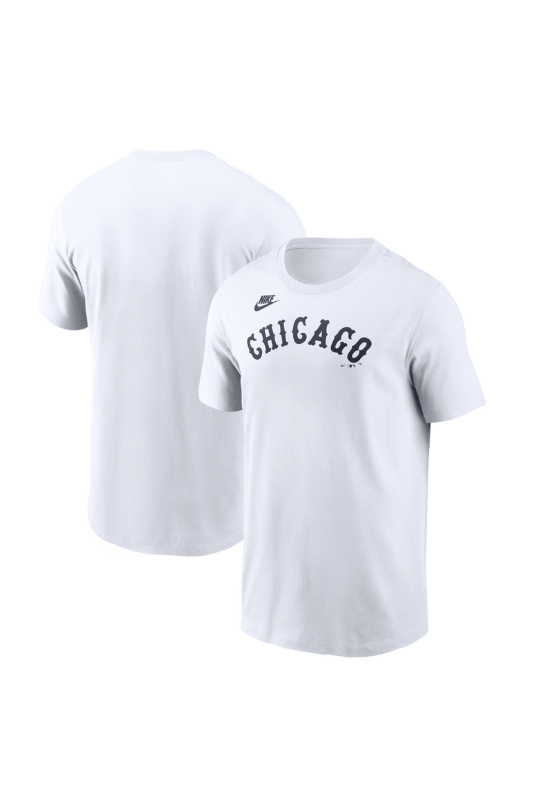 Men's Nike White Chicago White Sox Cooperstown Collection Wordmark T-Shirt, Main, color, White
