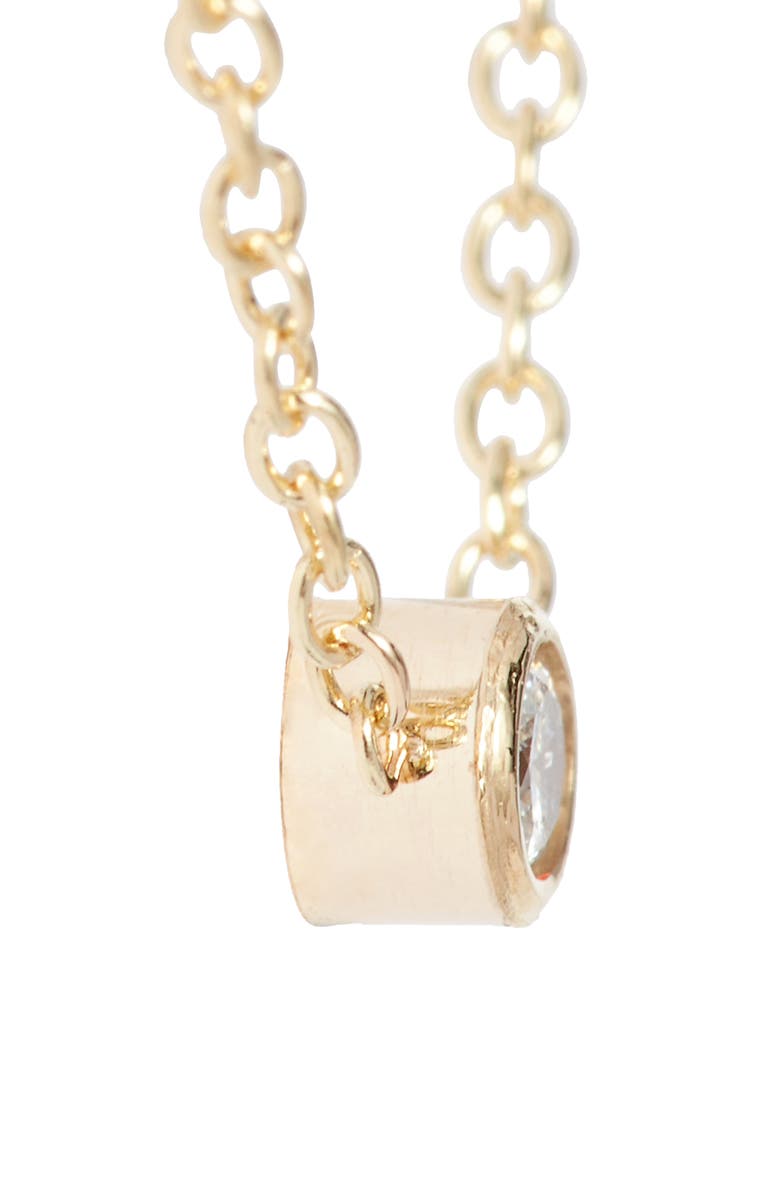 Zoë Chicco Diamond Bezel Pendant Necklace, Alternate, color,