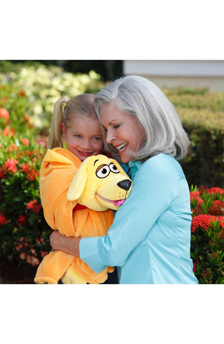 Cuddleuppets Dog 2 In 1 Plush Puppet and Blanket, Alternate, color, Multicolored