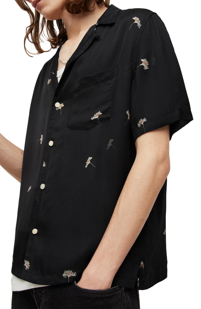 AllSaints Daisy Camp Shirt, Alternate, color,