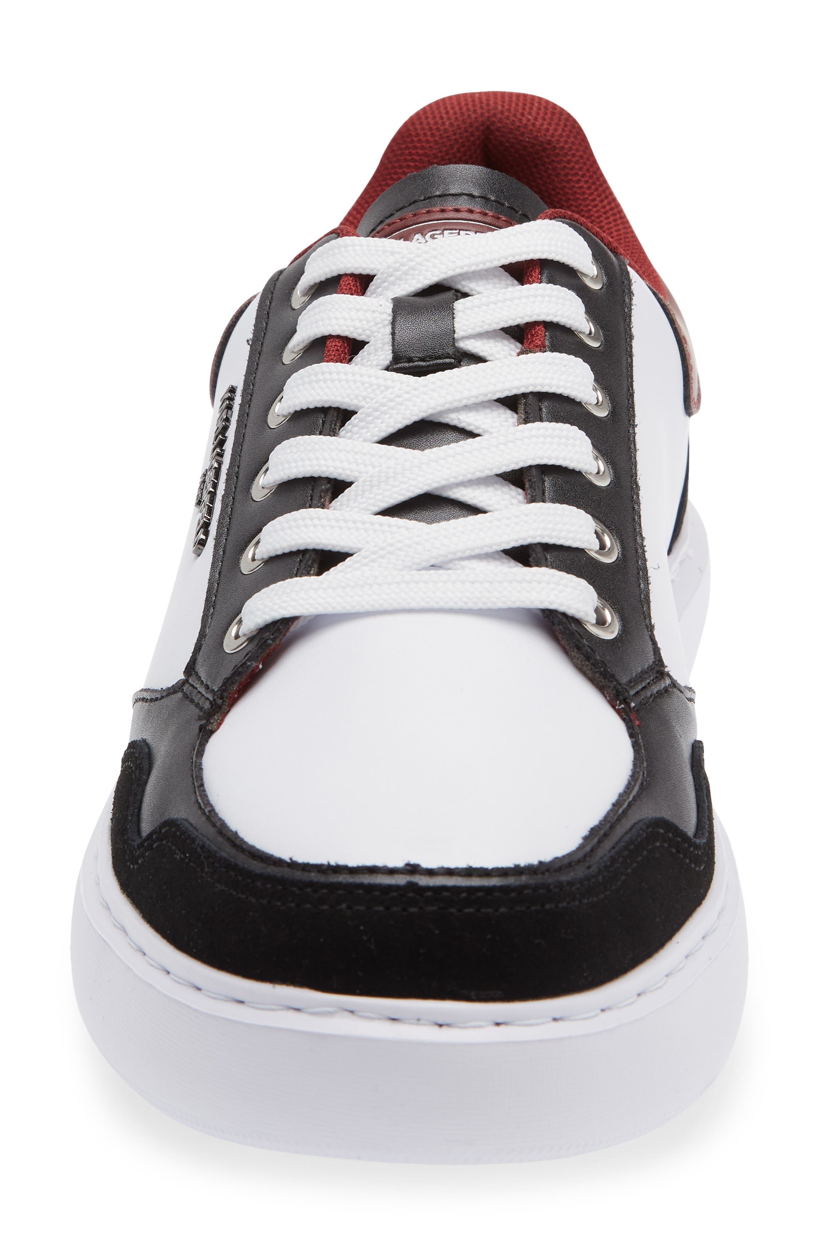 KARL LAGERFELD PARIS Leather Low Top Sneaker, Alternate, color, 