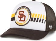 '47 Men's '47 White/Brown San Diego Padres Cooperstown Collection Wax Pack Express Trucker Adjustable Hat