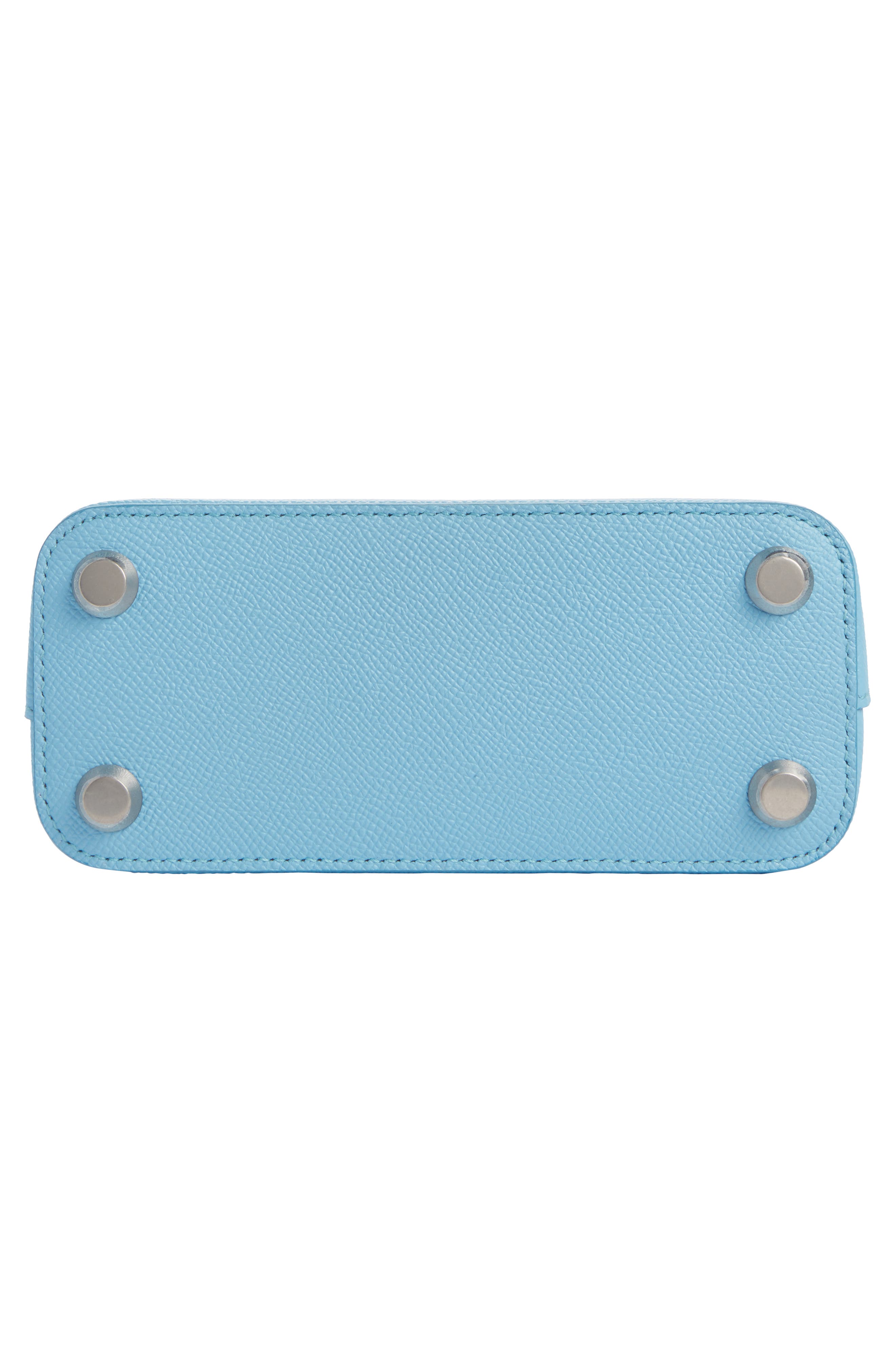 Balenciaga Extra Extra Small Ville Logo Leather Crossbody Satchel, Alternate, color, 