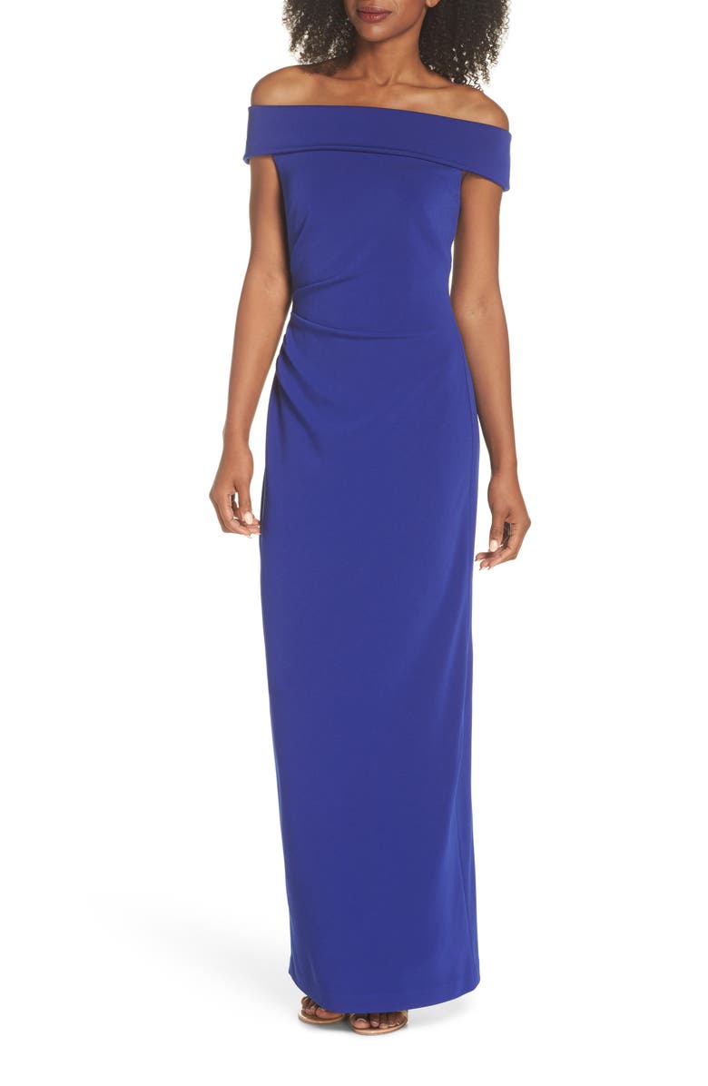 Vince Camuto Off the Shoulder Gown, Main, color,