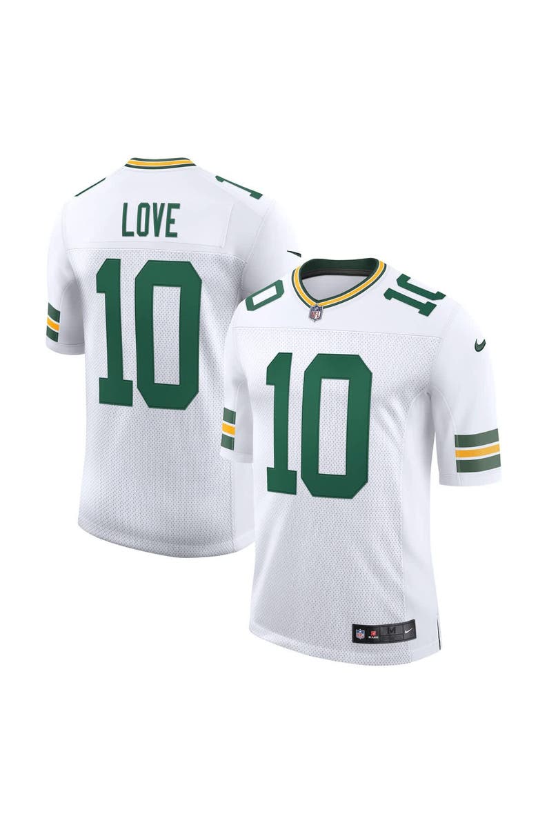 Nike Men's Nike Jordan Love White Green Bay Packers Vapor Untouchable Limited Jersey, Main, color, White