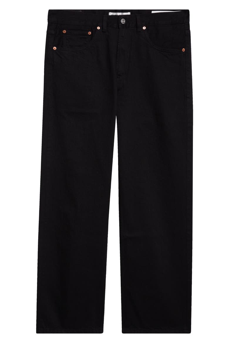 Third Cut Straight Leg Jeans, Alternate, color, BLACK SELVEDGE